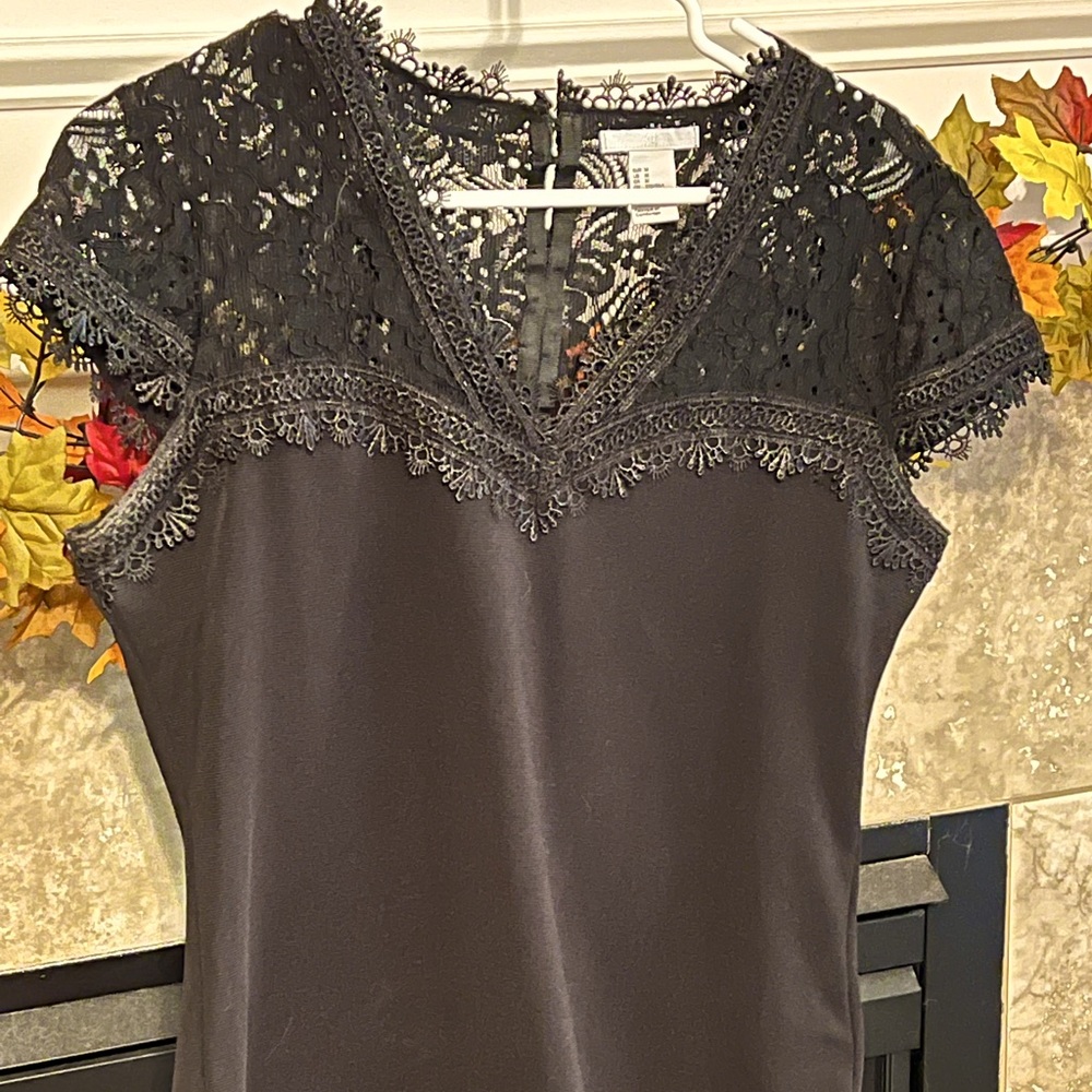 Beautiful lace black top